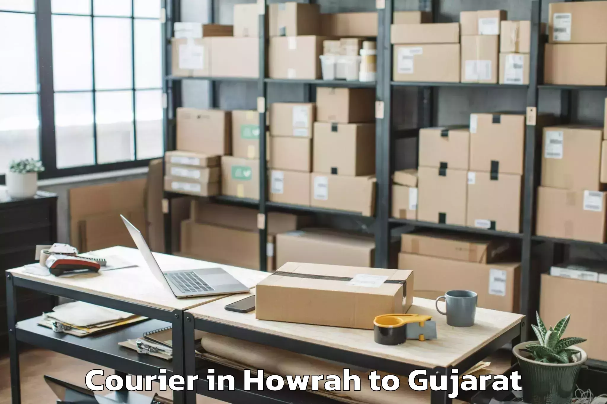 Howrah to Vadodara Airport Bdq Courier